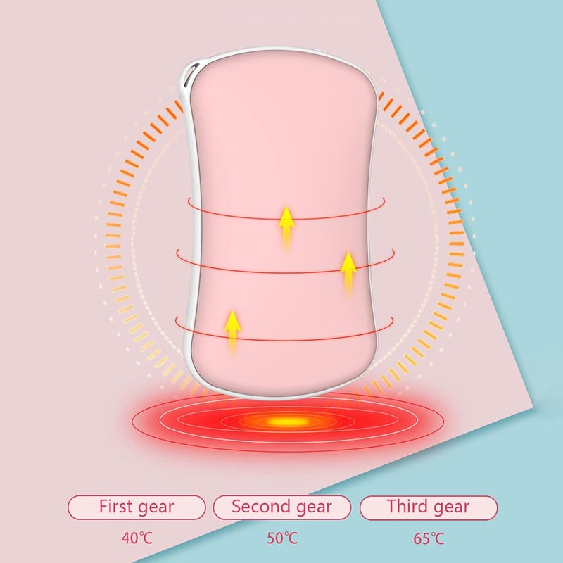 ويوبلز مدفئات يدوية قابلة لإعادة الشحن، بنك طاقة USB قابل لإعادة الاستخدام بسعة 3500 مللي أمبير، مدفئ يدوي كهربائي محمول للجيب، 3 مستويات حرارة تصل إلى 65 درجة مئوية، أقراص عطرية مدمجة، هدية دافئة للنساء والرجال - Image 3