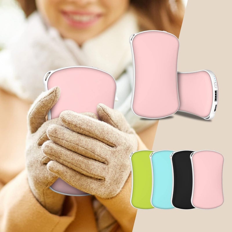 ويوبلز مدفئات يدوية قابلة لإعادة الشحن، بنك طاقة USB قابل لإعادة الاستخدام بسعة 3500 مللي أمبير، مدفئ يدوي كهربائي محمول للجيب، 3 مستويات حرارة تصل إلى 65 درجة مئوية، أقراص عطرية مدمجة، هدية دافئة للنساء والرجال - Image 2