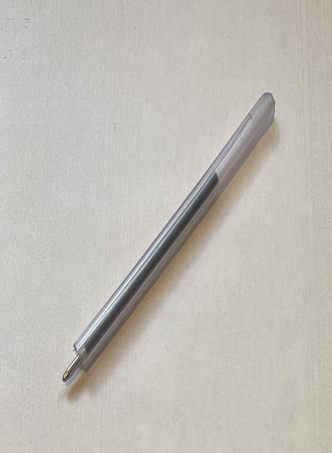 كومفرت أكسيس عبوة من 24 قلمًا شفافًا مرنًا دائري الشكل مقاس 4 بوصات مع غطاء للكتابة المريحة (أزرق) - Image 3