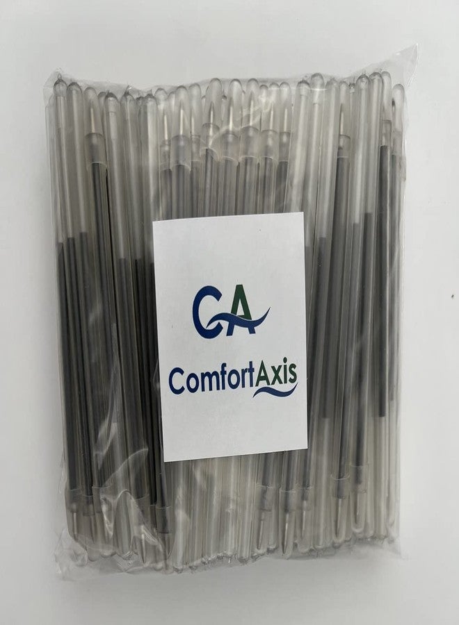 كومفرت أكسيس عبوة من 24 قلمًا شفافًا مرنًا دائري الشكل مقاس 4 بوصات مع غطاء للكتابة المريحة (أزرق) - Image 4