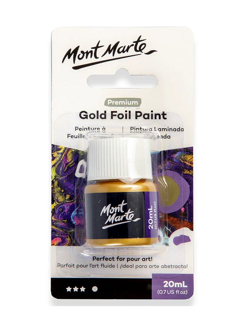 Mont Marte Premium Silver Foil Paint 20ml Content - Image 1