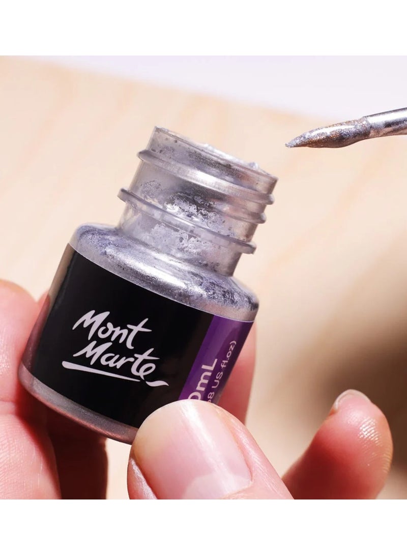 Mont Marte Premium Silver Foil Paint 20ml Content - Image 2