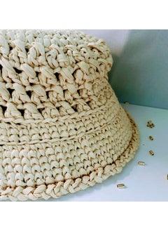 Braided Raffia Summer Beach Beige Bucket Hat - pzsku/Z447C978B0412538A6ECDZ/45/_/1694901759/b69eccdf-31d3-4ce0-9135-b00ec849aac2