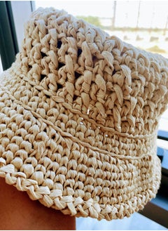 Braided Raffia Summer Beach Beige Bucket Hat - pzsku/Z447C978B0412538A6ECDZ/45/_/1694901762/e9f1e570-a3eb-4e33-8dd5-a327e106edd5