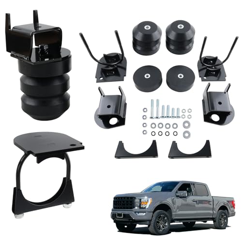 RiAiCiING F150 Rear Suspension Enhancement System Compatible with Ford F-150 2WD 4WD 2015-2022 up to 8,600 lbs Rubber Helper Spring Kit - Image 1