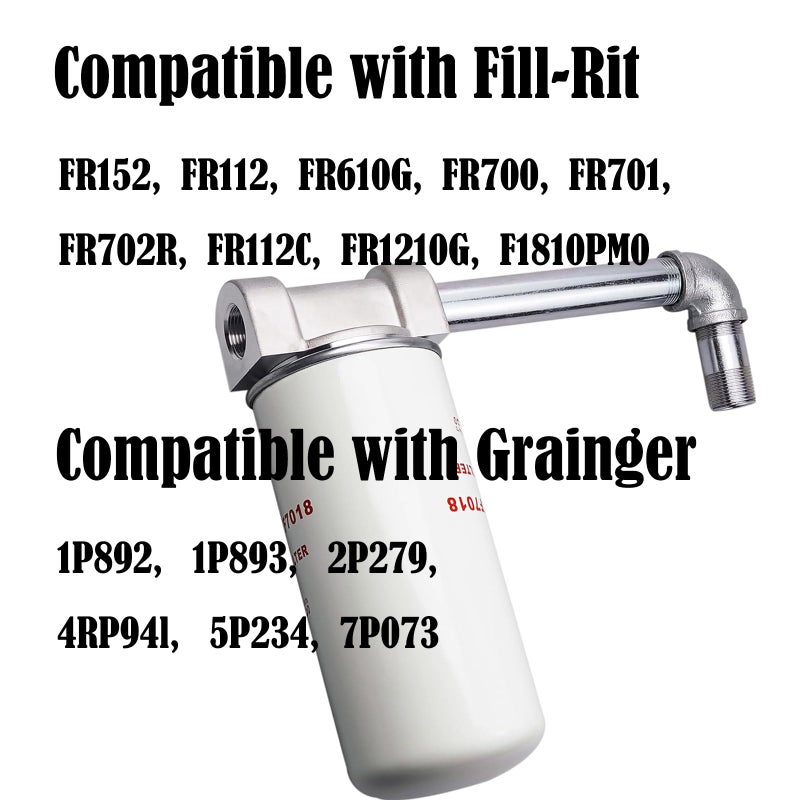 LTZLL 1200KTF7018 Fuel Filter 10 Micron 3/4" 18GPM 50PSI 10Micron Fuel Filtration F1810PM0 1200KTG9075 Fill-Rit Grainger FR112 FR1210G FR610G Fuel Transfer Tank Pump Diesel Gasoline Fuel Filters Assembly - Image 2