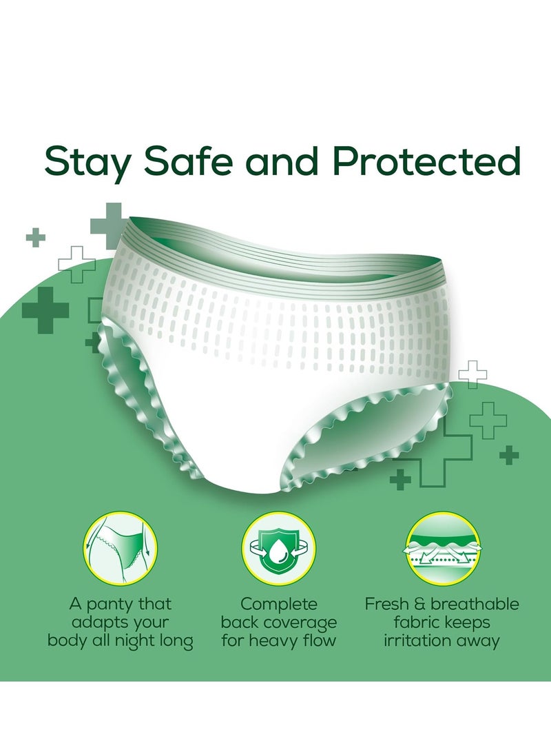 Evereve Evereve Anti Bacteria Period Panty for Girls & Women, (L-XL), 10 Pcs, 360 Degree Overnight Coverage, 99.9% Bacteria Free, High Absorbency for Heavy Flow, Maternity Postpartum Disposable Panty - Image 5