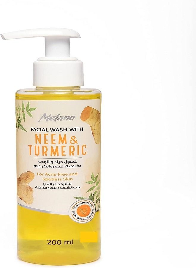 Melano Pharma غسول وجه ميلانو مع النيم والكركم - Image 1