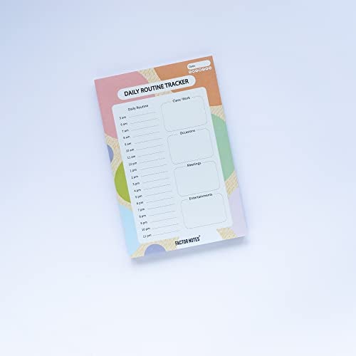 FACTOR NOTES Tear-off Notepads:A5 Sized|90 sheets|90 GSM(Daily Routine Tracker) - Image 3