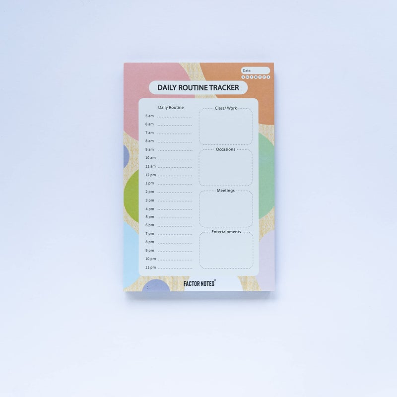 FACTOR NOTES Tear-off Notepads:A5 Sized|90 sheets|90 GSM(Daily Routine Tracker) - Image 5