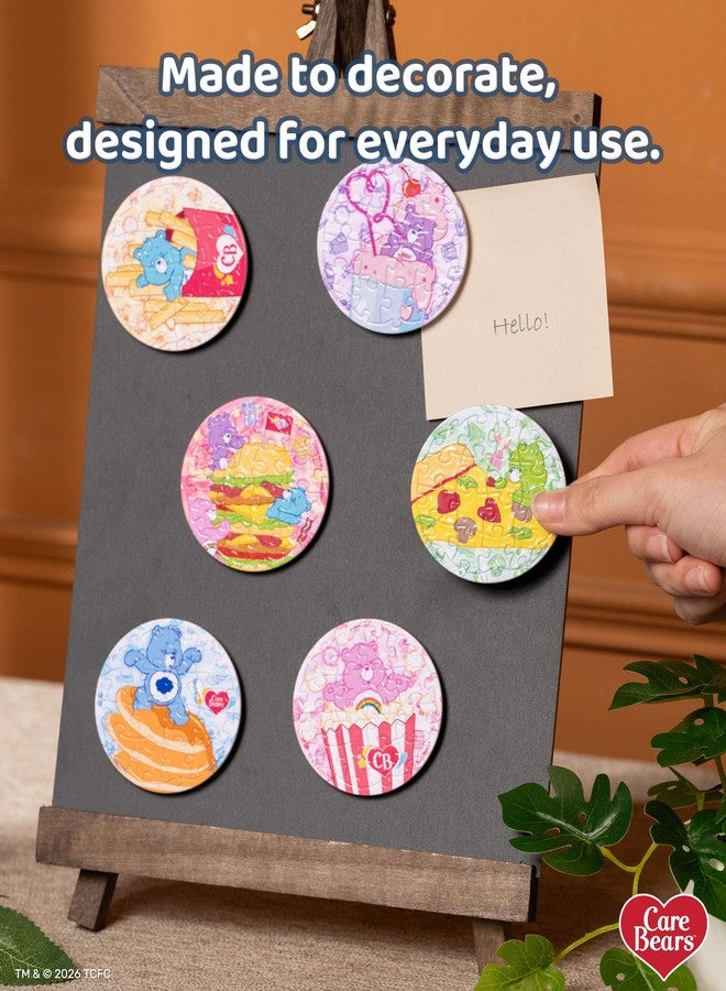 PieceRelax أحجية Care Bears™ X PieceRelax المغناطيسية للبالغين 96 قطعة - دببة الطعام - هدية فريدة وديكور منزلي مع أحجية بلاستيكية [D1689] - Image 3
