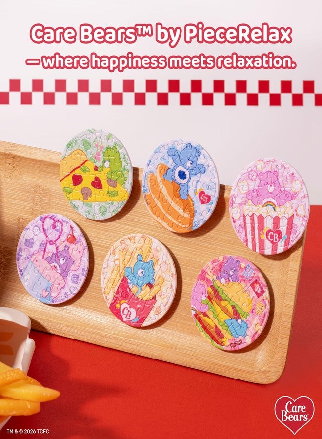 PieceRelax أحجية Care Bears™ X PieceRelax المغناطيسية للبالغين 96 قطعة - دببة الطعام - هدية فريدة وديكور منزلي مع أحجية بلاستيكية [D1689] - Image 2