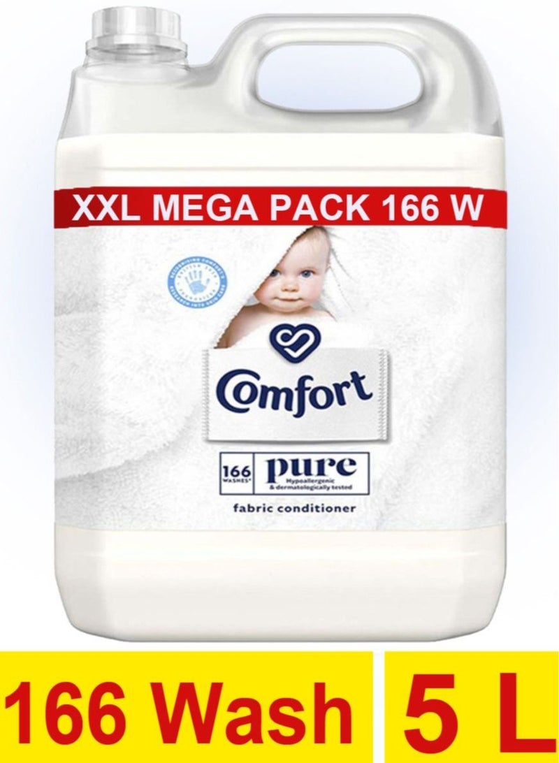 Comfort Pure Hypoallergenic Fabric Softener Conditioner for Sensitive Skin 166 Washes 5L - Image 1