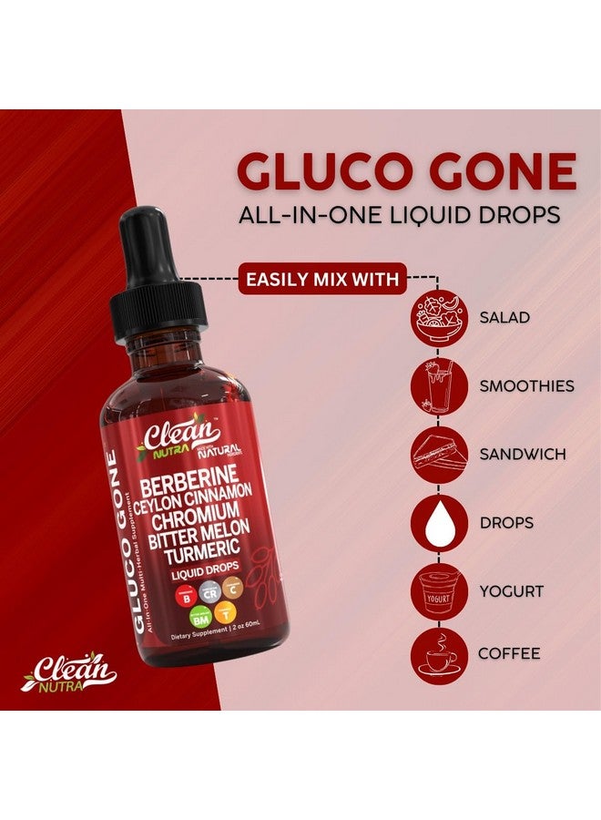 Clean Nutraceuticals Clean Nutra Berberine with Ceylon Cinnamon Supplement Liquid Drops + Bitter Melon Extract, Glucomannan, Gymnema, Chromium, Turmeric, Organic Panax Ginseng, Moringa GLP-1 Support - Image 5