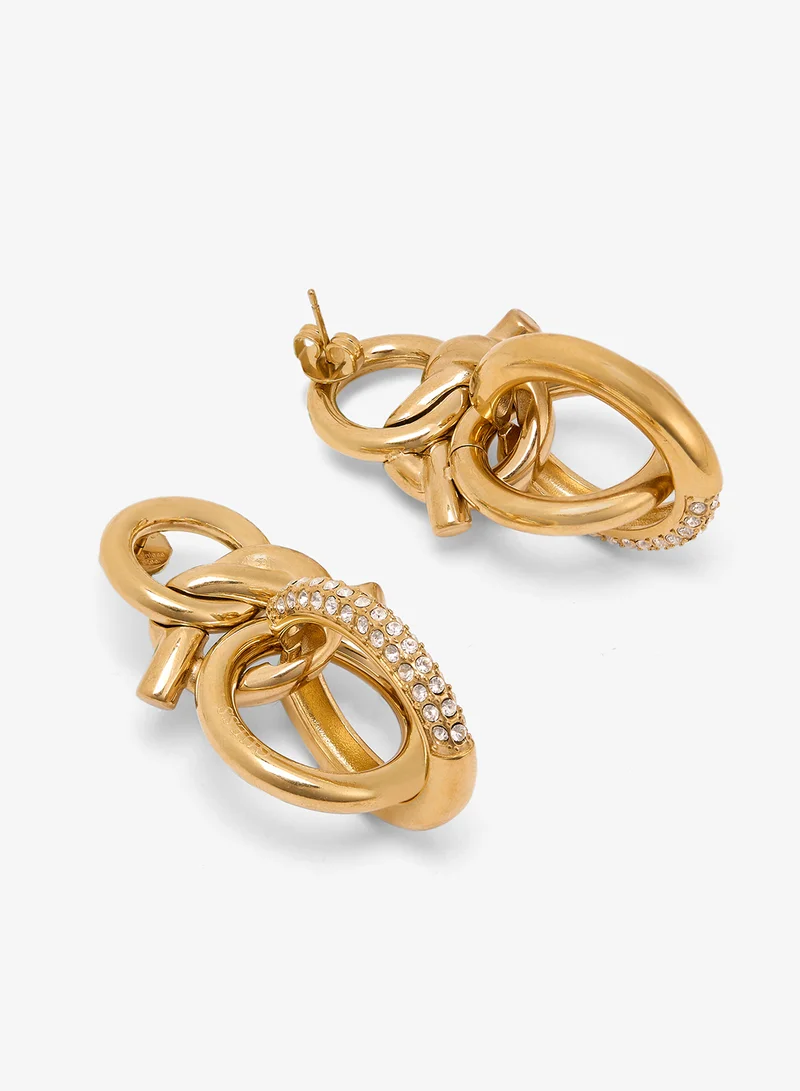 GUESS Hold Me Tight Non-Logo Earrings