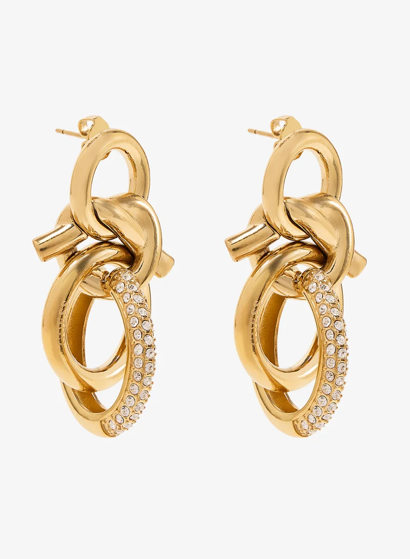 GUESS Hold Me Tight Non-Logo Earrings