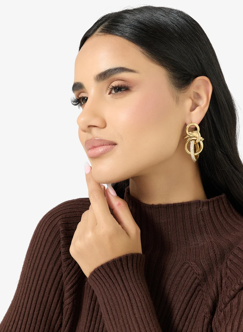 GUESS Hold Me Tight Non-Logo Earrings