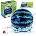 Watermelon Ball The Ultimate Swimming Pool Game for Under Water Passing Dribbling Diving and Pool Games for Teens Kids or Adults Balls Fills with Water Blue 9 inches - Image 3
