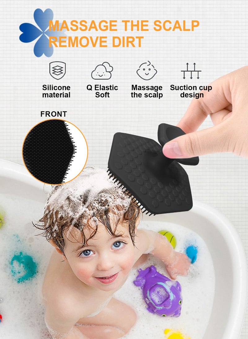 HomarKet 3 Pack Silicone Body Scrubber, Anti Cellulite Massage Scrubber, Long Handle Back Scrubber Exfoliating Shower Brush for Men & Women, Removes Dead Skin, Reduces Cellulite, Improves Circulation, Fast Dry, Non Slip - Image 4