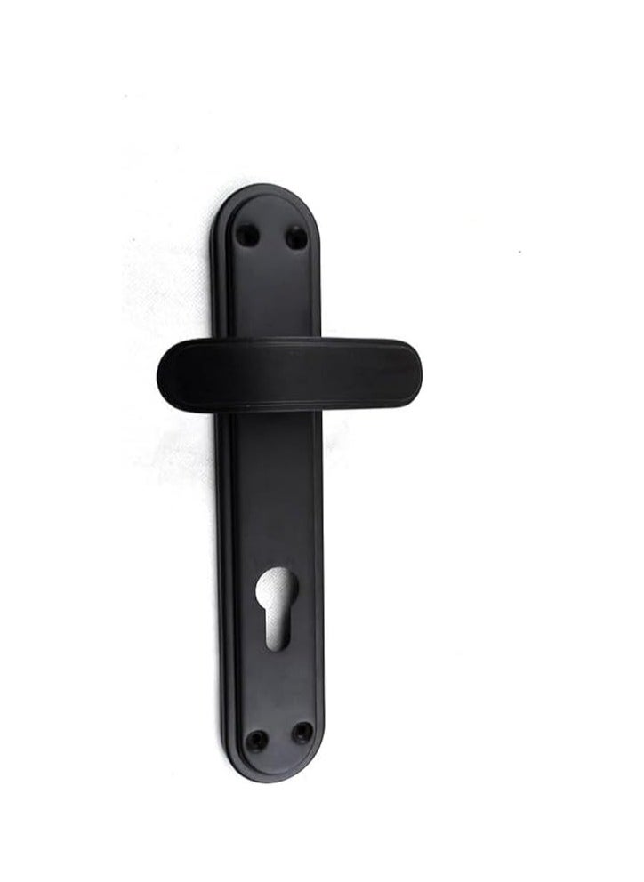 Auto door lock for apartment with cylinder lock heart, 3 keys with black apartment door handle  - Image 2