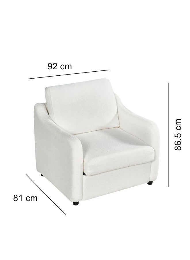 Baytonia Arabellay 3-Piece Sofa Set - White - Image 5