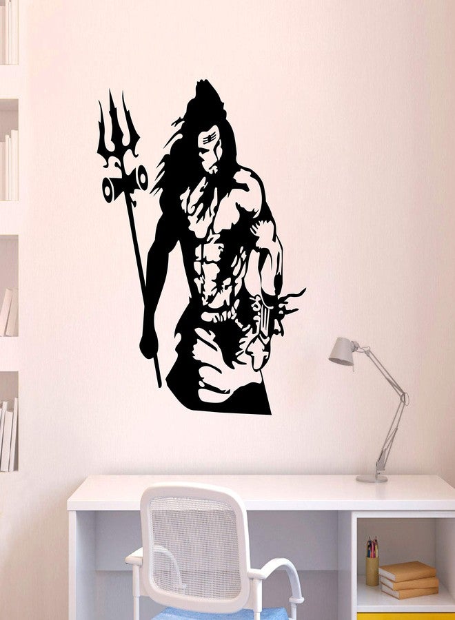 Sticker Yard Decoration Wall Stickers| Wall Sticker for Living Room -Bedroom - Office - Kids Room - Hall - Home Décor| Lord Shiva Wall Sticker & Decal Vinyl Sticker - Image 1
