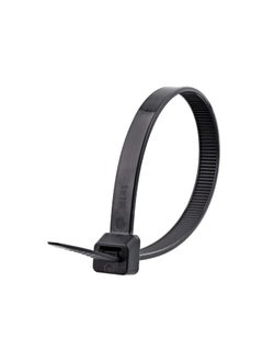 ART IFACT ART IFACT 100 Pieces of 10 inch Nylon Self Locking Cable Ties with Teeth Grip Black 250 mm x 36 mm Heavy Duty Strong Zip Wire Fastener Organizer Tie  - Image 2