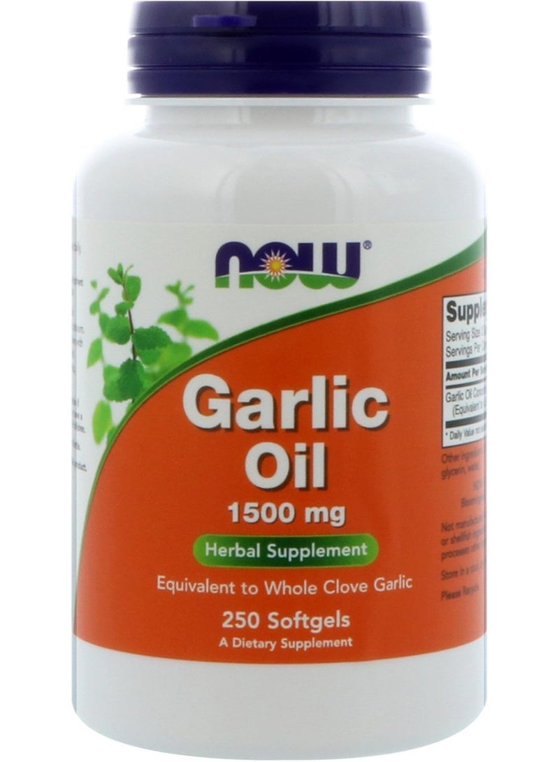 Garlic Oil 1500 mg, 250 Softgels