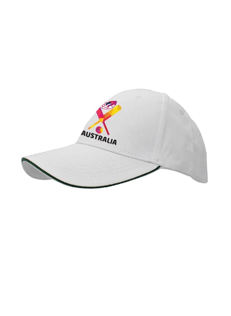 Australia Sports Fans Cricket Cap-Metal Adjustable Buckle Closure Cap For Men And Women-Australia Sports Cricket Caps For Fans-Unisex Cricket Cap For Cricket Matches-Ideal For Everyday Wear  - Image 2