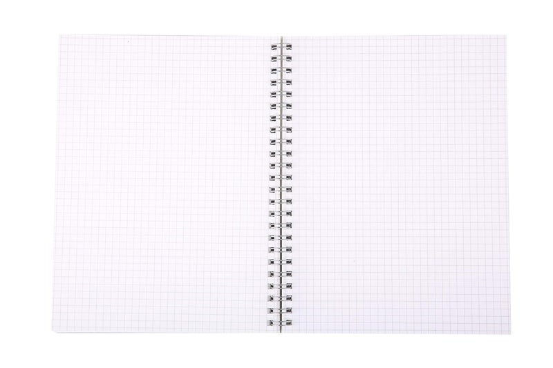 FABRIANO Ecoqua A4 Staple Bound Graph 5MM Notebook Grey (Pack of 2) - Image 3