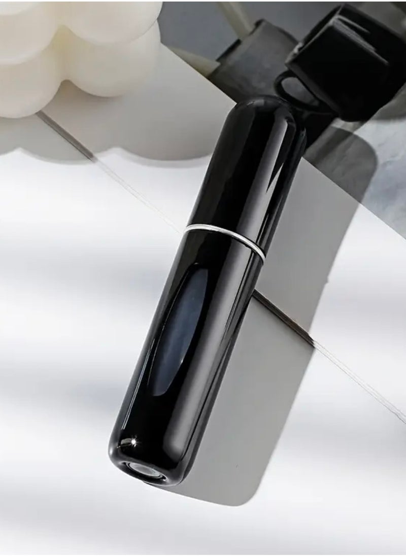 CleanWave - The Pure Effect Mini Perfume Atomizer Spray Bottles – 2-Pack Refillable Travel Size (5ml) in Black – Leak-Proof, Portable Scent Pump for Purse, Pocket, Travel & Daily Use - Refillable Atomizer Perfume Spray  - Image 2