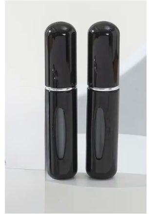 Mini Perfume Atomizer Spray Bottles – 2-Pack Refillable Travel Size (5ml) in Black – Leak-Proof, Portable Scent Pump for Purse, Pocket, Travel & Daily Use - Refillable Atomizer Perfume Spray - pzsku/Z447D71BD53DB4D8588B4Z/45/1746265446/77695d9a-ef30-4974-ba19-fef47c9ad382