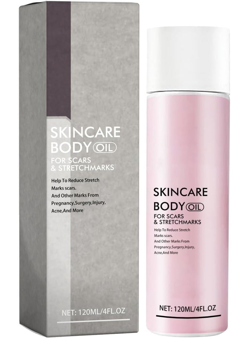 SOLARAE Skin Care Oil, Stretch Mark Pregnancy Massage Oil with Vitamin E, Safe ingredients, Moisturize Face and Body, Increase Skin Elasticity, Eliminate Injury,Surgical Scars, Improve Skin Texture, 120 ML - Image 1