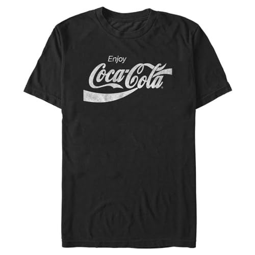 Coca-Cola Men's Graphic T-Shirts, Men's Coke Classic Shirt Black