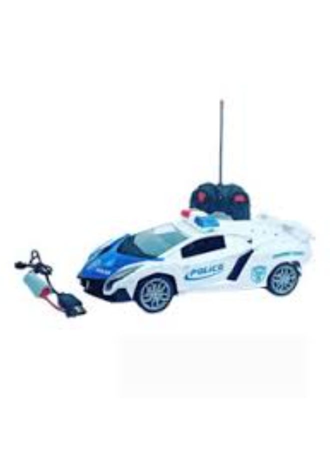 TOY GARDEN Remote Control Police Car with Flashing Lights & Realistic Sirens  - Image 3