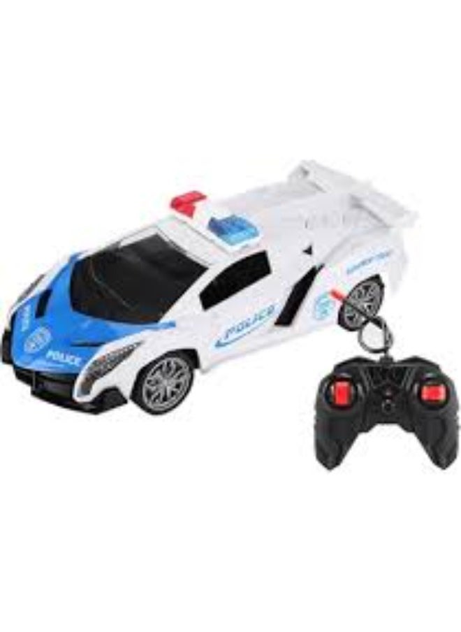 TOY GARDEN Remote Control Police Car with Flashing Lights & Realistic Sirens  - Image 1
