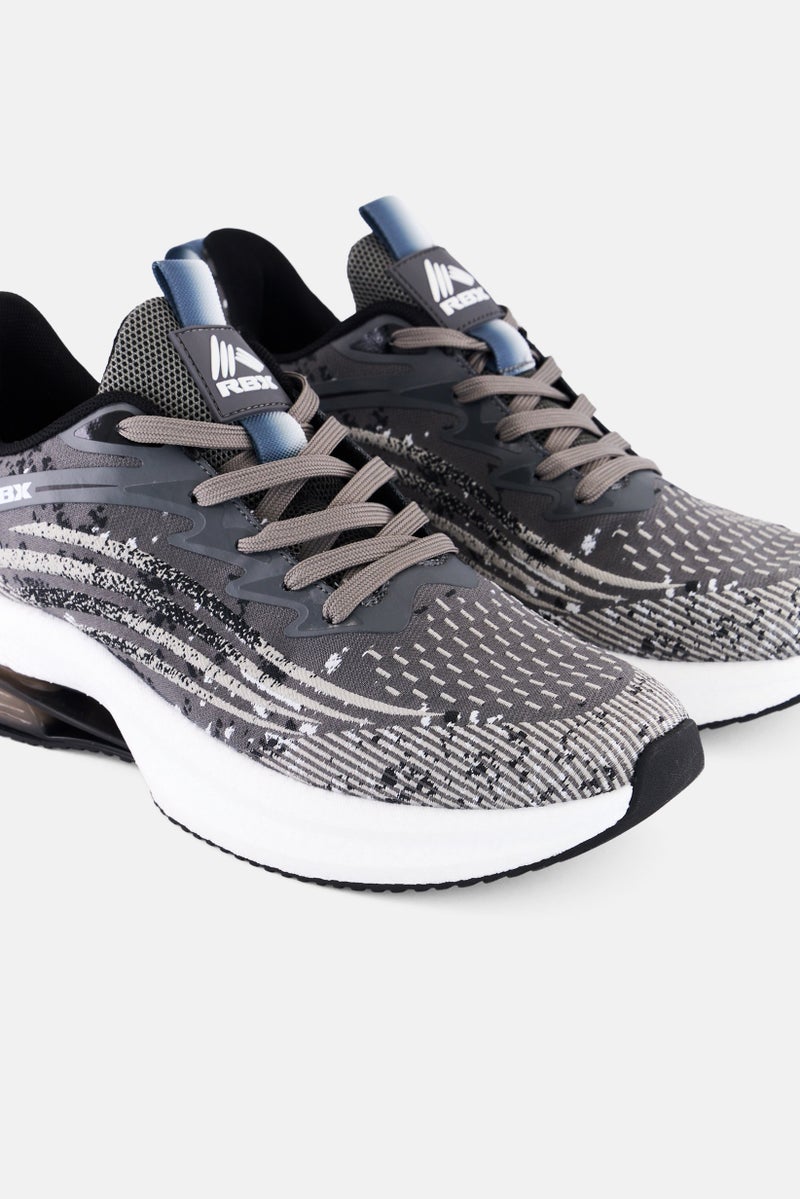 RBX Men Lace up Training Shoes, Grey - Image 3