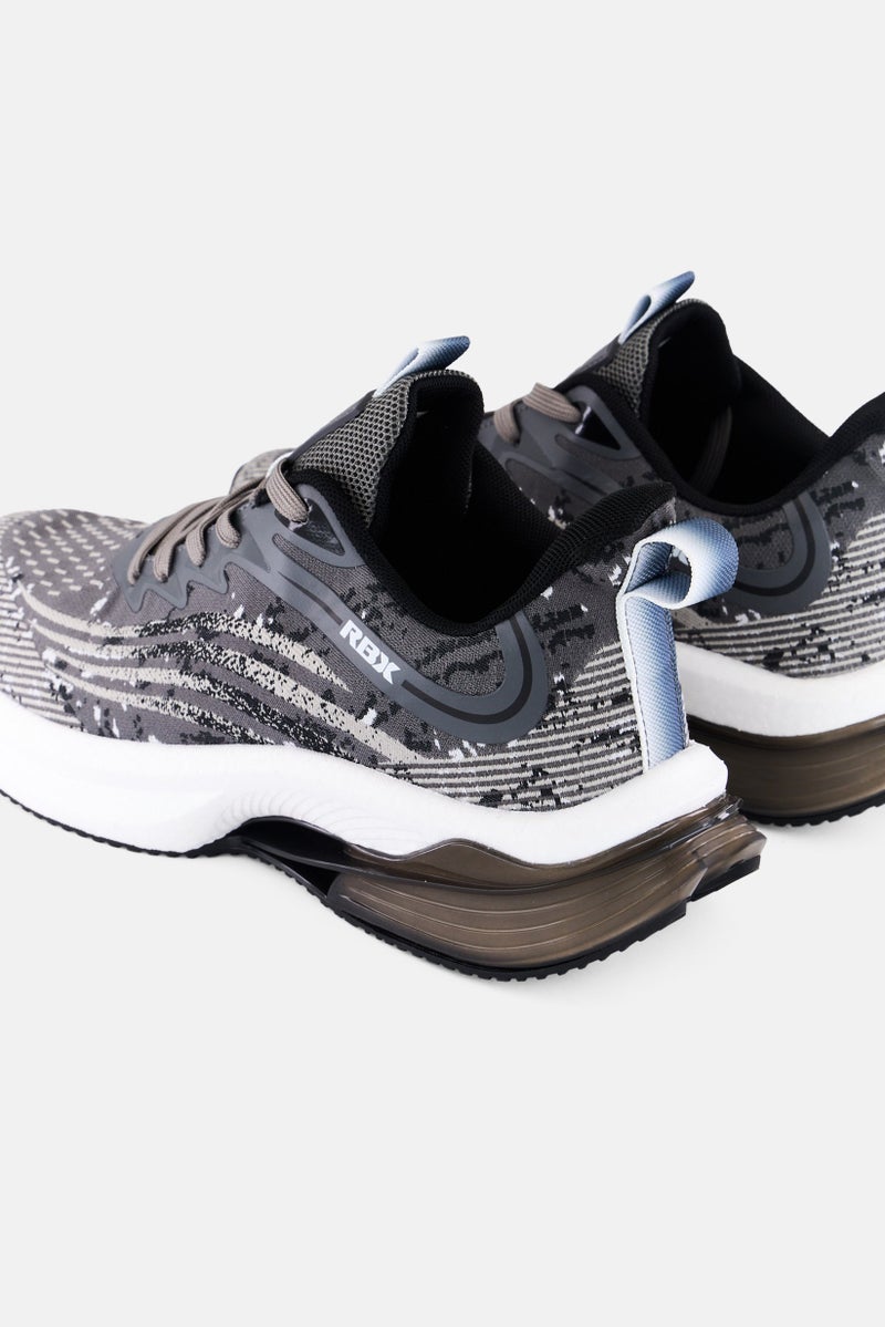 RBX Men Lace up Training Shoes, Grey - Image 2