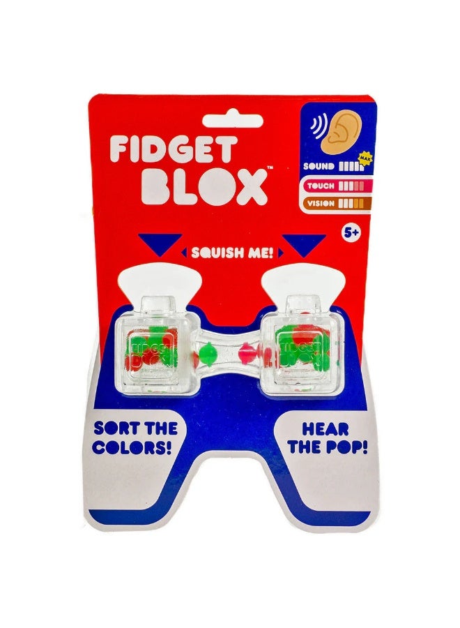 Jelly Blox Fidget Blox 931569 Sensory Fidget Blocks – Touch, Sound & Vision Styles | Fidget Toy for Kids 5+ (Assorted) - Image 1