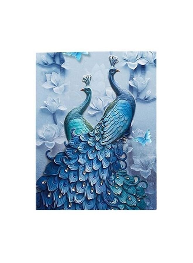 NIBEMINENT Diamond Embroidered Pea Painting Blue 45x75centimeter - Image 1