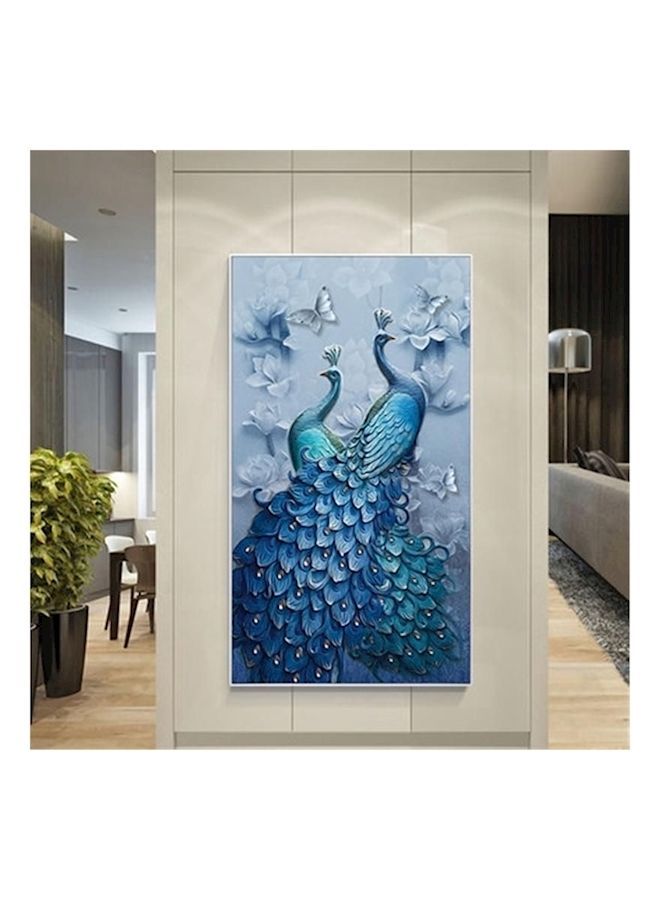 NIBEMINENT Diamond Embroidered Pea Painting Blue 45x75centimeter - Image 2
