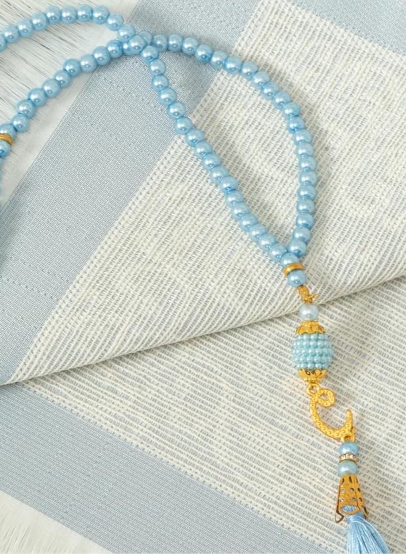 Aramu Soft Prayer Rug with Prayer Beads and Portable Bag for Women Men Kids  - Image 3