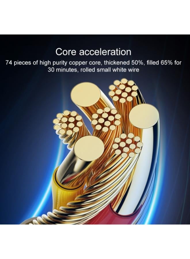 يسيدو كابل شحن سريع للبيانات من Yesido CA121C 2A USB إلى USB-C / Type-C، الطول: 1 متر - Image 4