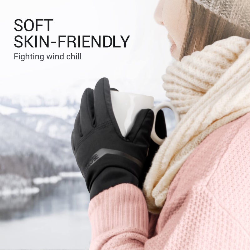 Royal Rose Royalrose Heated Gloves Liners for Men Women, Rechargeable Waterproof Winter Thin Heated Work Gloves with Arthritis Raynaud's Relief for Ski Golf Hiking Driving (Black, X-Large) - Image 4