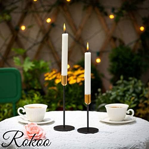 ROKOO Diwali Decor Unscented White Simple Pillar Candles Pack of 20,5-inch Long 6 Hour Burning Candle Perfect for Emergency, Chime Candles, Candles for Wedding, Dinner, Christmas Home Decorations (Ivory) - Image 4