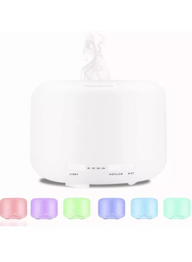 BLOOMING TIME Ultrasonic Air Humidifier for room, Aromatherapy Diffuser with 7-Colour LED Lights, 500ml Aroma Essential Oil Diffuser for Home, Office - Image 5