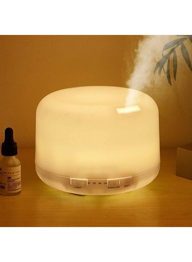 BLOOMING TIME Ultrasonic Air Humidifier for room, Aromatherapy Diffuser with 7-Colour LED Lights, 500ml Aroma Essential Oil Diffuser for Home, Office - Image 2
