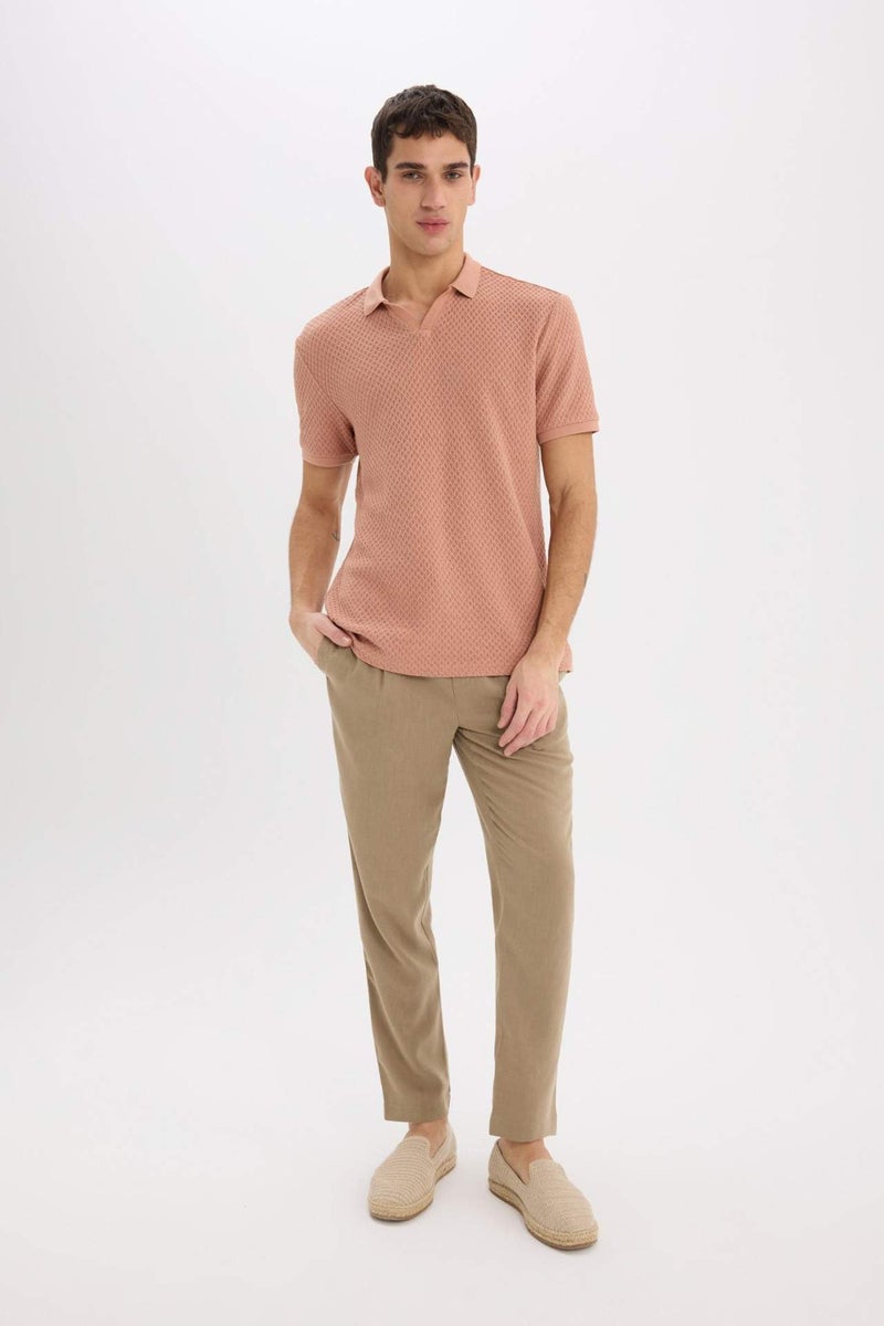 DeFacto Regular Fit Short Sleeve Polo T-Shirt - Image 4