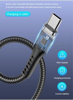 X-level 2 Pack 10FT Charger Charging Cable for PS5 Controller/for Xbox Series X/for Xbox Series S Controller, Replacement USB C Cord Nylon Braided Type-C Ports Accessories for Nintendo Switch  - Image 3