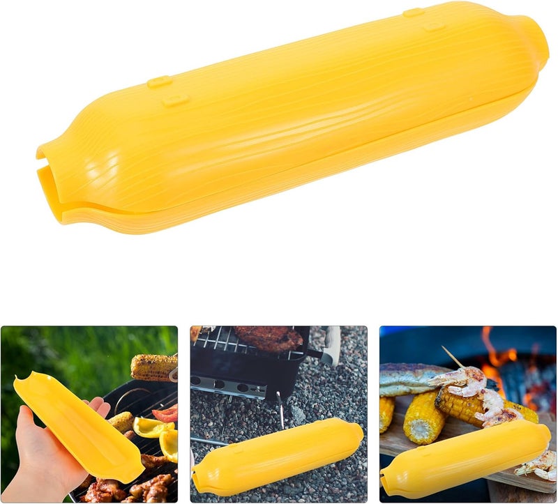 ABOOFAN Corn on the Cob Tray 8.46 Inch Plastic Snack Serving Plate Reusable BBQ Corn Holder Tray for Family Dining Entertaining and Party Appetizers - Image 5